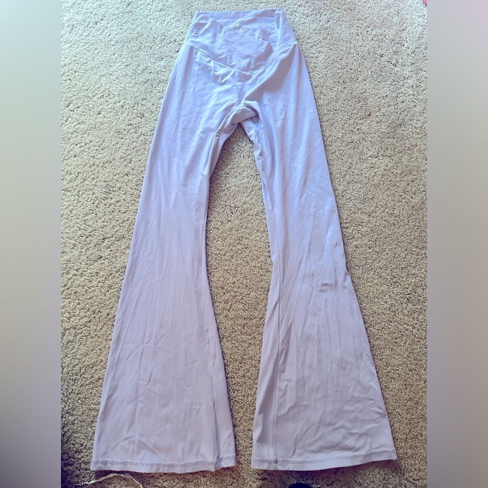 Purple yoga flare pants